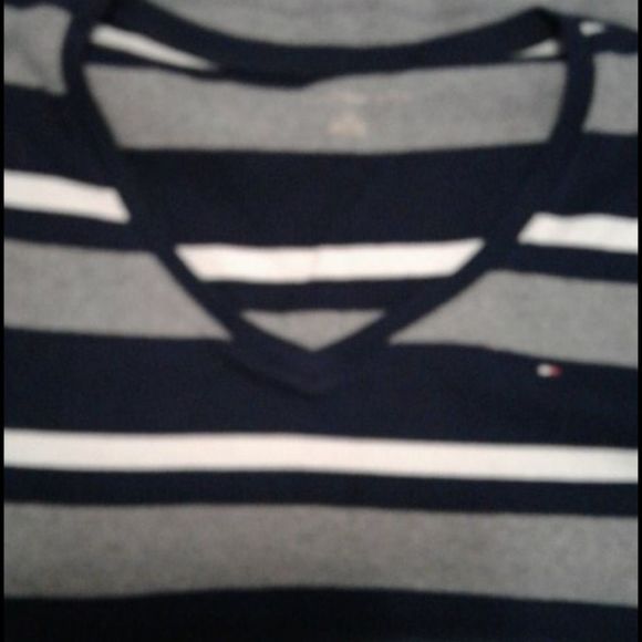 Classic Tommy Hilfiger Striped Long Sleeve Knit Top - Picture 5 of 7